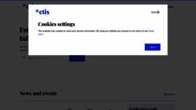 What Etis.ee website looked like in 2023 (1 year ago)