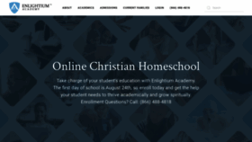 What Enlightiumacademy.com website looked like in 2023 (1 year ago)