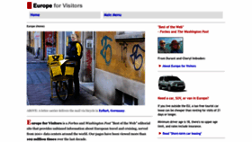 What Europeforvisitors.com website looked like in 2023 (1 year ago)