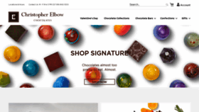 What Elbowchocolates.com website looked like in 2023 (1 year ago)