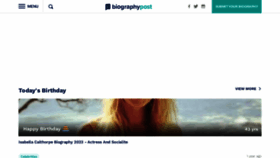 What Ebiographypost.com website looked like in 2023 (1 year ago)