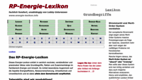 What Energie-lexikon.info website looked like in 2023 (1 year ago)