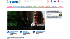 What E-sante.fr website looked like in 2023 (1 year ago)