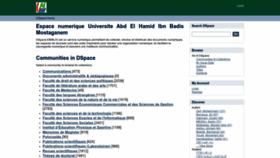 What E-biblio.univ-mosta.dz website looked like in 2023 (1 year ago)