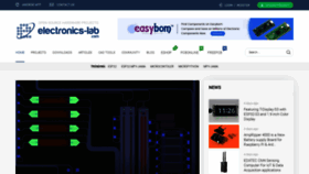 What Electronics-lab.com website looked like in 2023 (1 year ago)