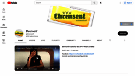 What Ehrensenf.de website looked like in 2023 (1 year ago)