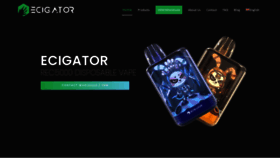 What Ecigator.com website looked like in 2023 (1 year ago)