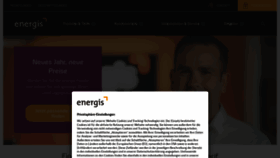 What Energis.de website looked like in 2023 (1 year ago)