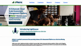 What Emetric.net website looked like in 2023 (1 year ago)