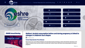 What Eshre.eu website looked like in 2023 (3 years ago)