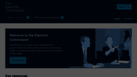 What Electoralcommission.org.uk website looked like in 2023 (1 year ago)