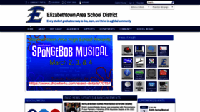What Etownschools.org website looked like in 2023 (1 year ago)