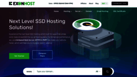 What Exonhost.com website looked like in 2023 (1 year ago)