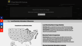 What Electricitylocal.com website looked like in 2023 (1 year ago)