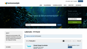 What Environmentjob.co.uk website looked like in 2023 (1 year ago)
