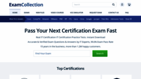 What Examcollection.com website looked like in 2023 (1 year ago)