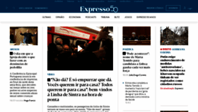 What Expresso.pt website looked like in 2023 (1 year ago)