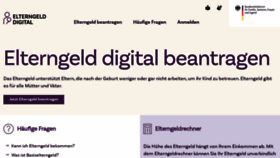 What Elterngeld-digital.de website looked like in 2023 (1 year ago)
