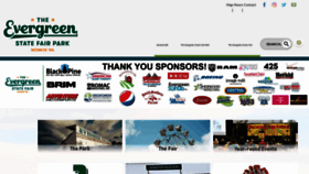 What Evergreenfair.org website looked like in 2023 (1 year ago)