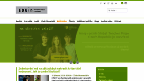 What Eduin.cz website looked like in 2023 (1 year ago)
