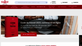 What Editions-dalloz.fr website looked like in 2023 (1 year ago)
