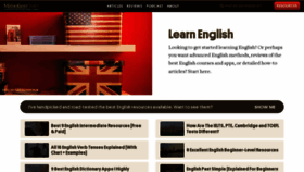 What Englishlearner.com website looked like in 2023 (1 year ago)