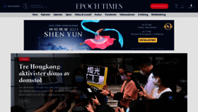 What Epochtimes.se website looked like in 2023 (1 year ago)