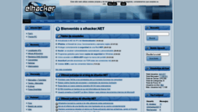 What Elhacker.net website looked like in 2023 (1 year ago)