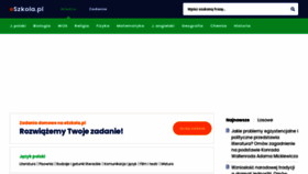 What Eszkola.pl website looked like in 2023 (1 year ago)