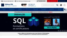 What Editions-eni.fr website looked like in 2023 (2 years ago)
