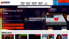What Energyinst.org website looked like in 2023 (1 year ago)