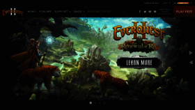 What Everquest2.com website looked like in 2023 (1 year ago)