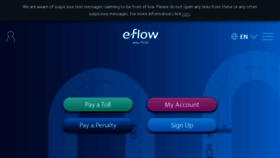 What Eflow.ie website looked like in 2023 (1 year ago)