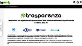 What Etrasparenza.it website looked like in 2023 (1 year ago)