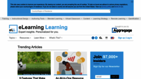 What Elearninglearning.com website looked like in 2023 (1 year ago)