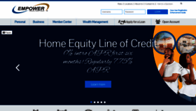 What Empowerfcu.com website looked like in 2023 (1 year ago)