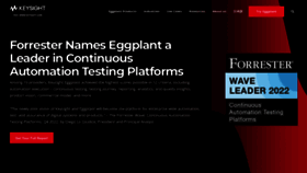 What Eggplantsoftware.com website looked like in 2023 (1 year ago)