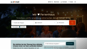 What E-domizil.de website looked like in 2023 (1 year ago)