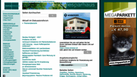 What Energiesparhaus.at website looked like in 2023 (1 year ago)