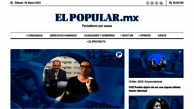 What Elpopular.mx website looked like in 2023 (1 year ago)