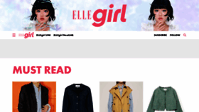 What Ellegirl.jp website looked like in 2023 (1 year ago)