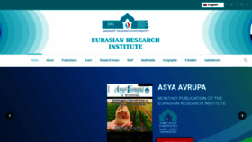 What Eurasian-research.org website looked like in 2023 (1 year ago)