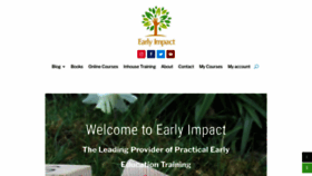 What Earlyimpactlearning.com website looked like in 2023 (1 year ago)