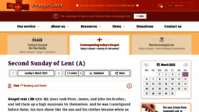 What Evangeli.net website looked like in 2023 (1 year ago)
