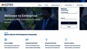 What Enterprisebank.com website looked like in 2023 (1 year ago)