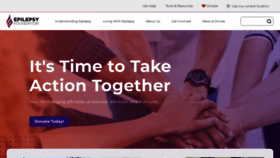 What Epilepsyfoundation.org website looked like in 2023 (2 years ago)