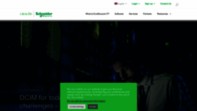 What Ecostruxureit.com website looked like in 2023 (1 year ago)