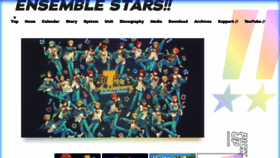 What Ensemble-stars.jp website looked like in 2023 (1 year ago)