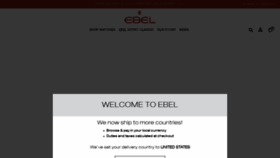 What Ebel.com website looked like in 2023 (1 year ago)