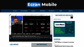 What Ecranmobile.fr website looked like in 2023 (1 year ago)
